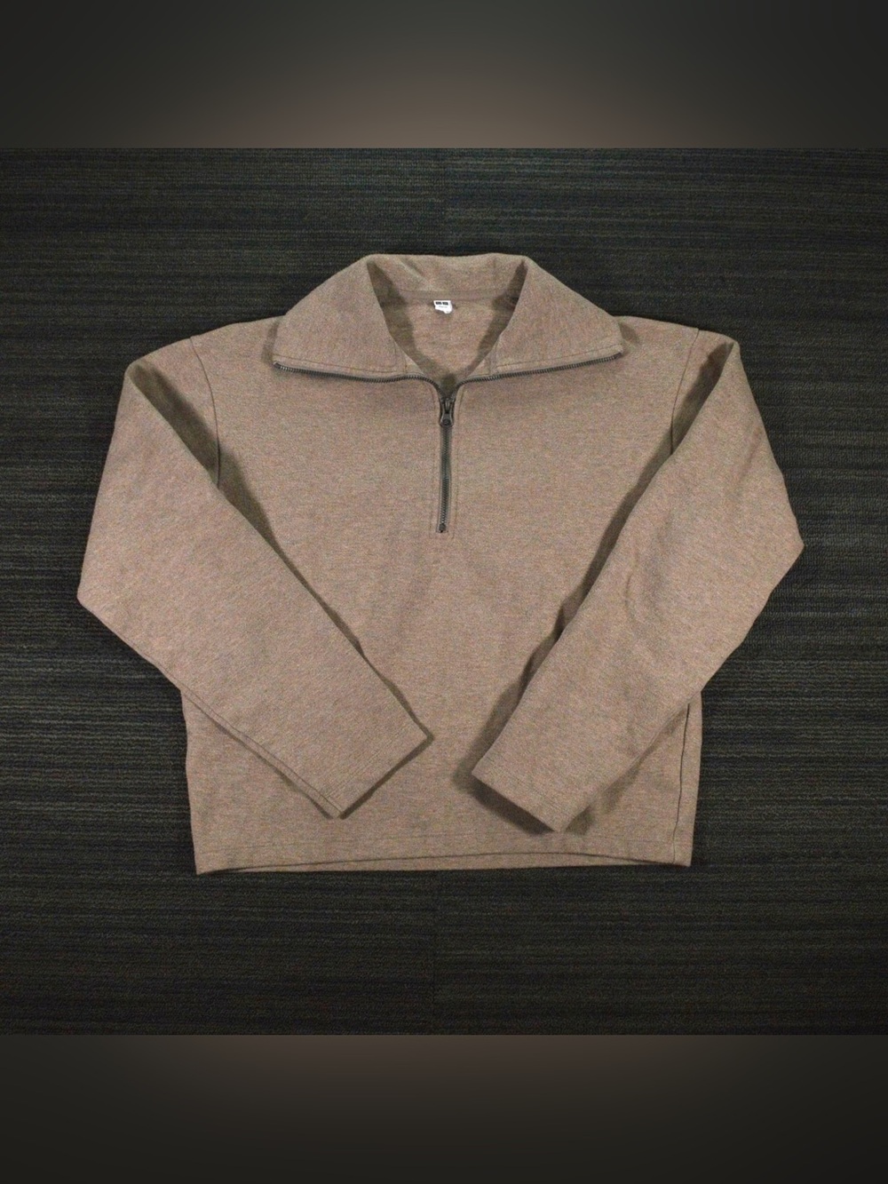 Uniqlo Brown Half Zip Knit Sweater Women's XS